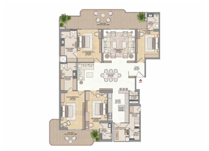 4 bhk apartment in noida